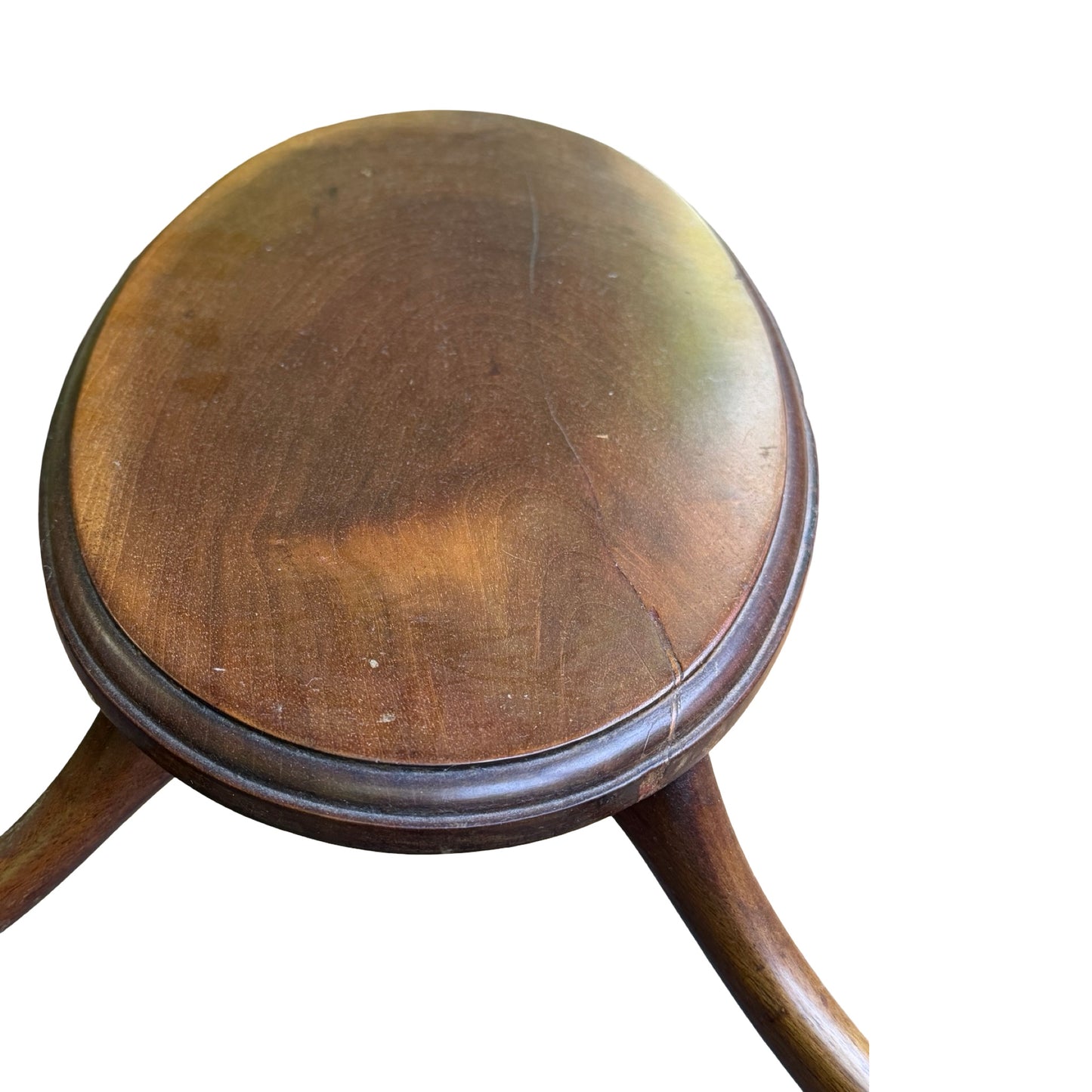 Antique Edwardian Mahogany Lamp Table - 2 Tier Oval Side Table Project