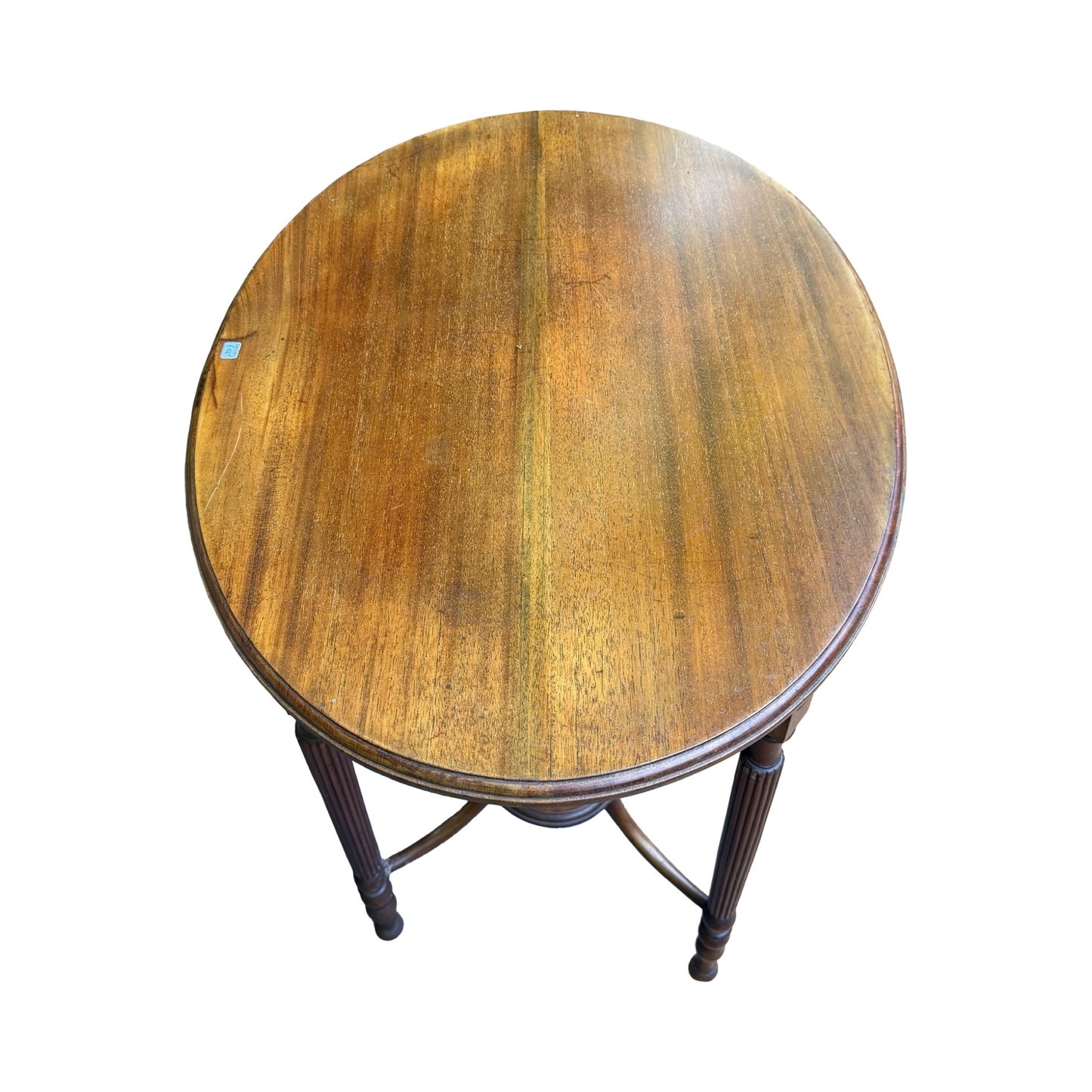 Antique Edwardian Mahogany Lamp Table - 2 Tier Oval Side Table Project