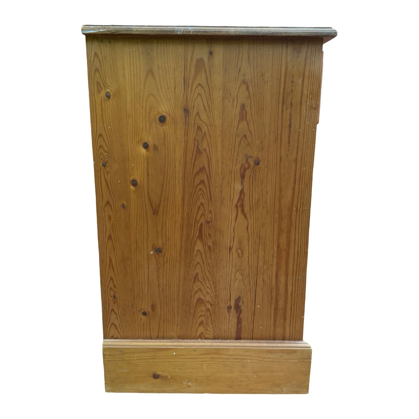 Large Vintage Pine Pedestal Desk - 8 Drawer Twin Pedestal Dressing Table 138cm