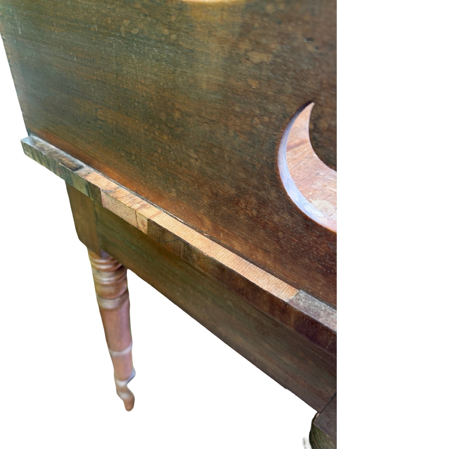 Antique Victorian Mahogany Washstand - Gallery Back Console Table Desk 91cm