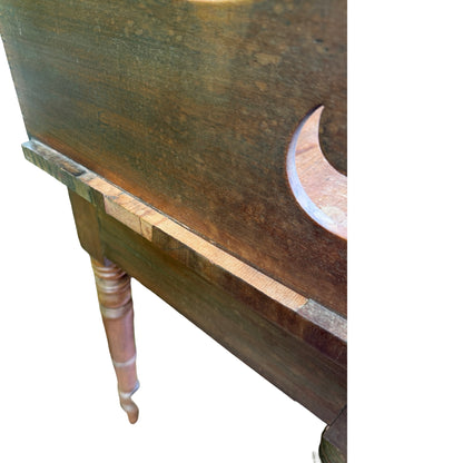 Antique Victorian Mahogany Washstand - Gallery Back Console Table Desk 91cm