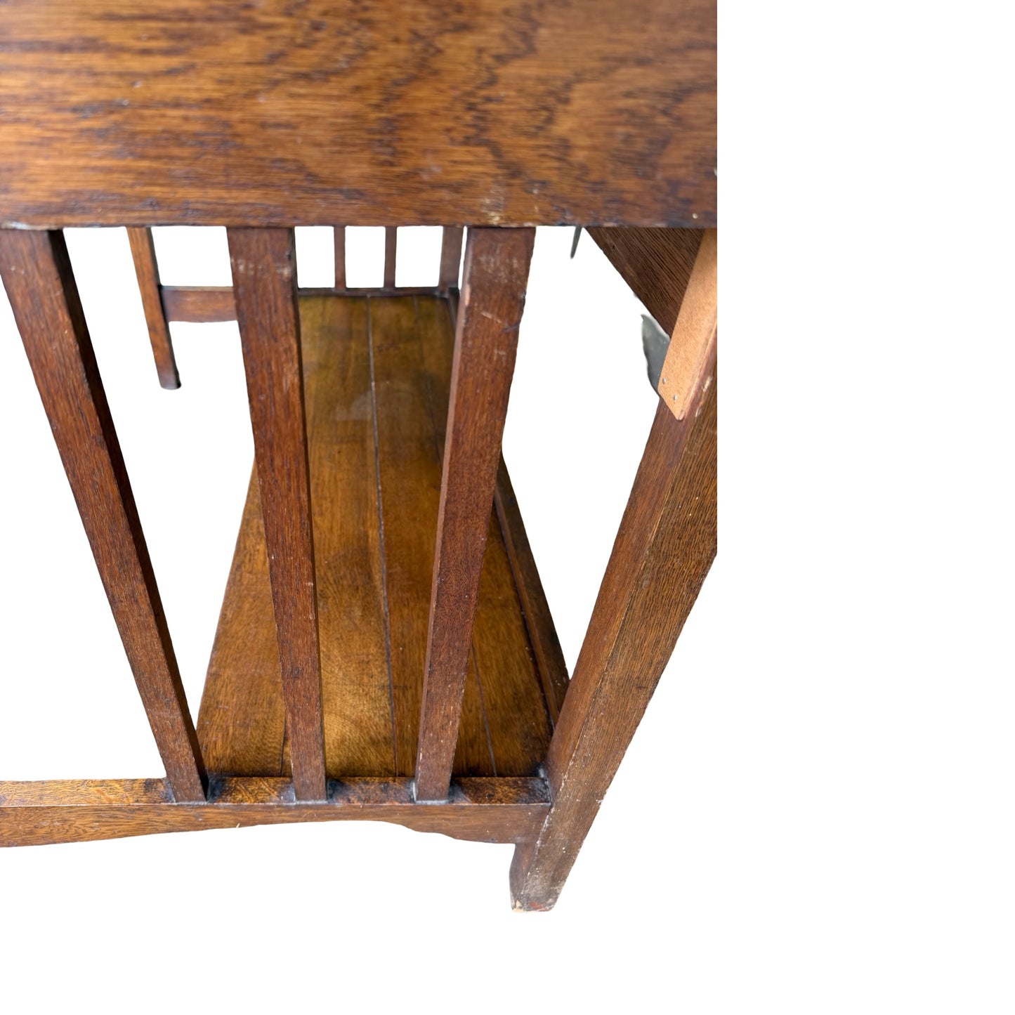 Antique Edwardian Oak Roll Top Desk - Small Tambour Front Writing Bureau 100cm