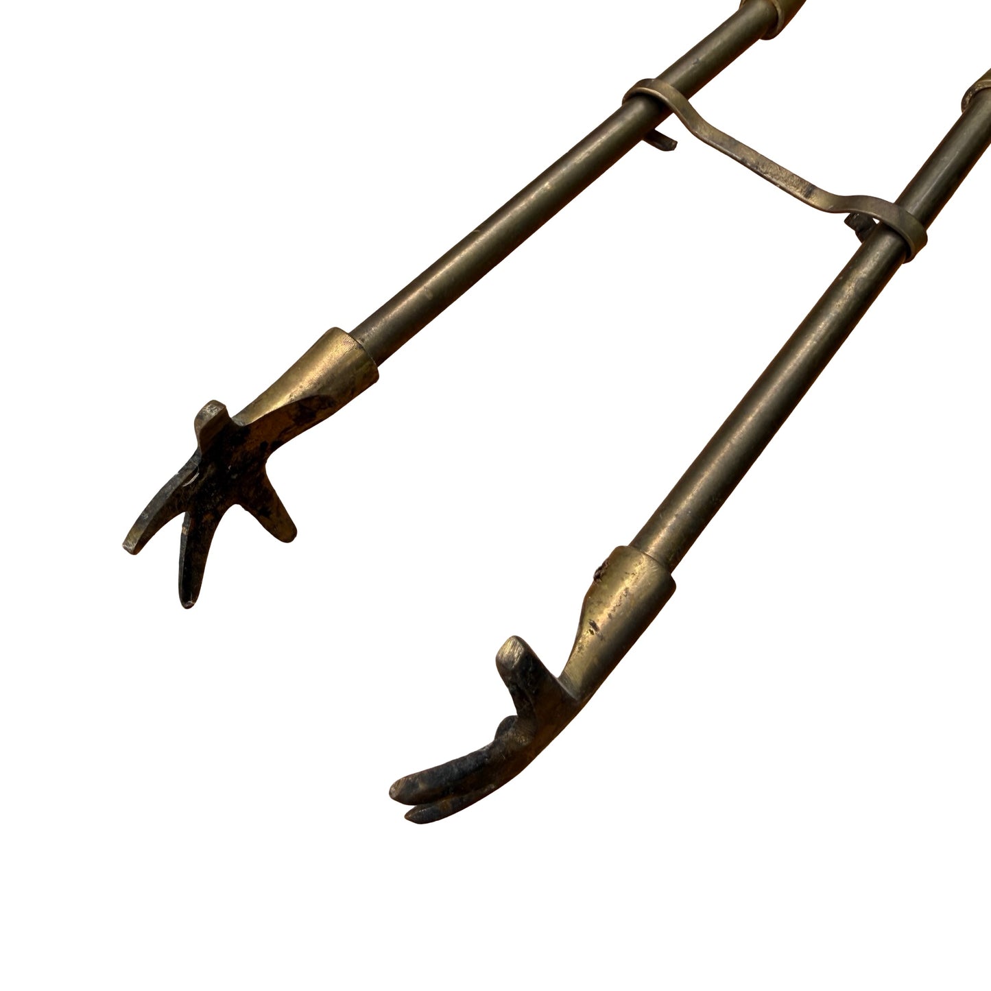 Modern Brass Fireplace Companion Set - 3 Piece Tool Kit 41cm