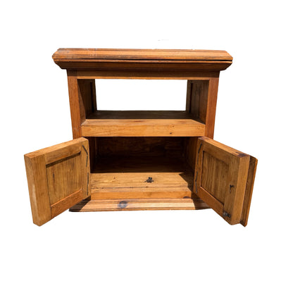 Mexican Pine TV Media Unit - Rustic Swivel Top Cabinet Small Sideboard Cupboard