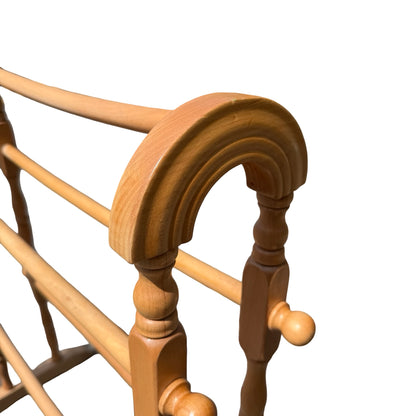 Contemporary Solid Beech Towel Rail - Freestanding 5-Tier Drying Rack