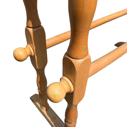 Contemporary Solid Beech Towel Rail - Freestanding 5-Tier Drying Rack