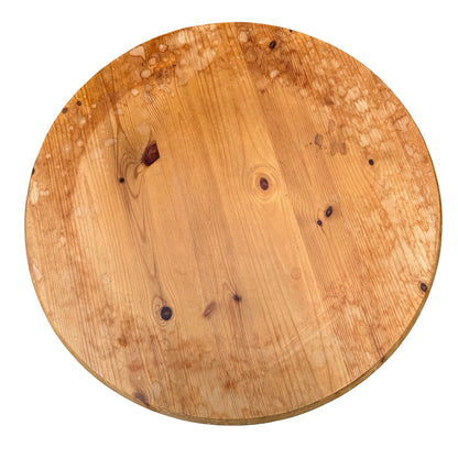 Contemporary Pine Side Table - Round Tripod Pedestal Wine Table Project 64cm
