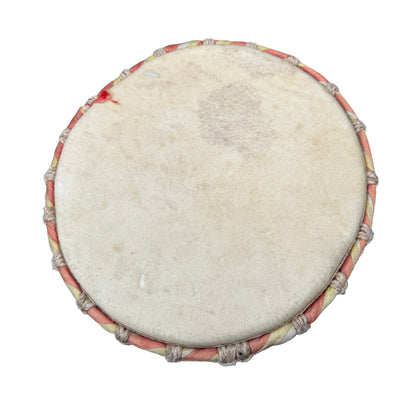 Contemporary Hand Carved Wooden Djembe Drum - Real Hide Head 49cm