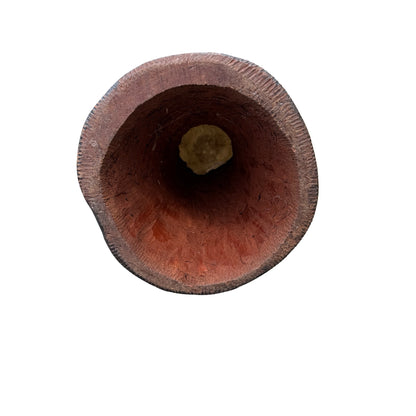 Contemporary Hand Carved Wooden Djembe Drum - Real Hide Head 49cm