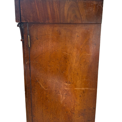 Antique Victorian Flame Mahogany Sideboard - Chiffonier Buffet Cupboard