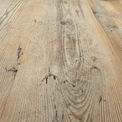 Large Rustic Pine Farmhouse Dining Table - Thick Plank Top Kitchen Table