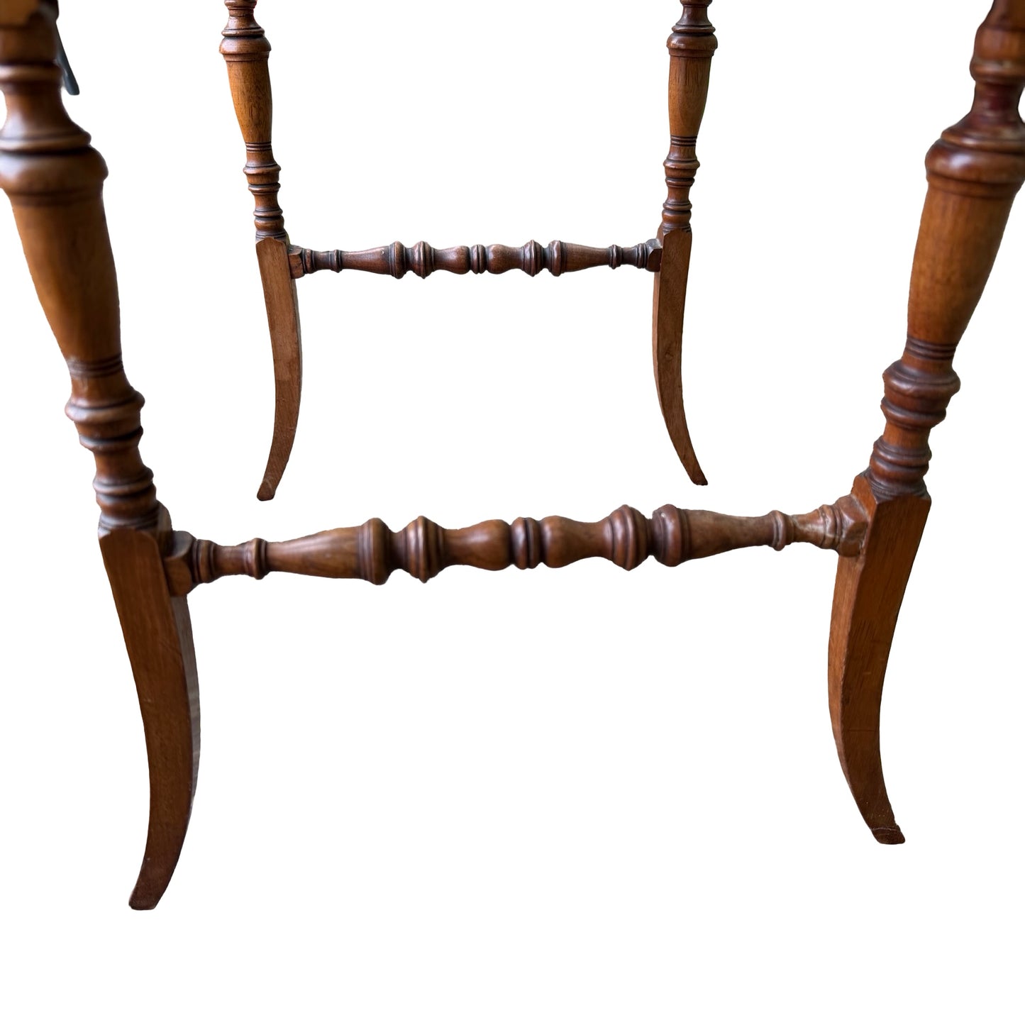 Vintage Edwardian Style Mahogany Occasional Table - Octagonal 2 Tier Side Table