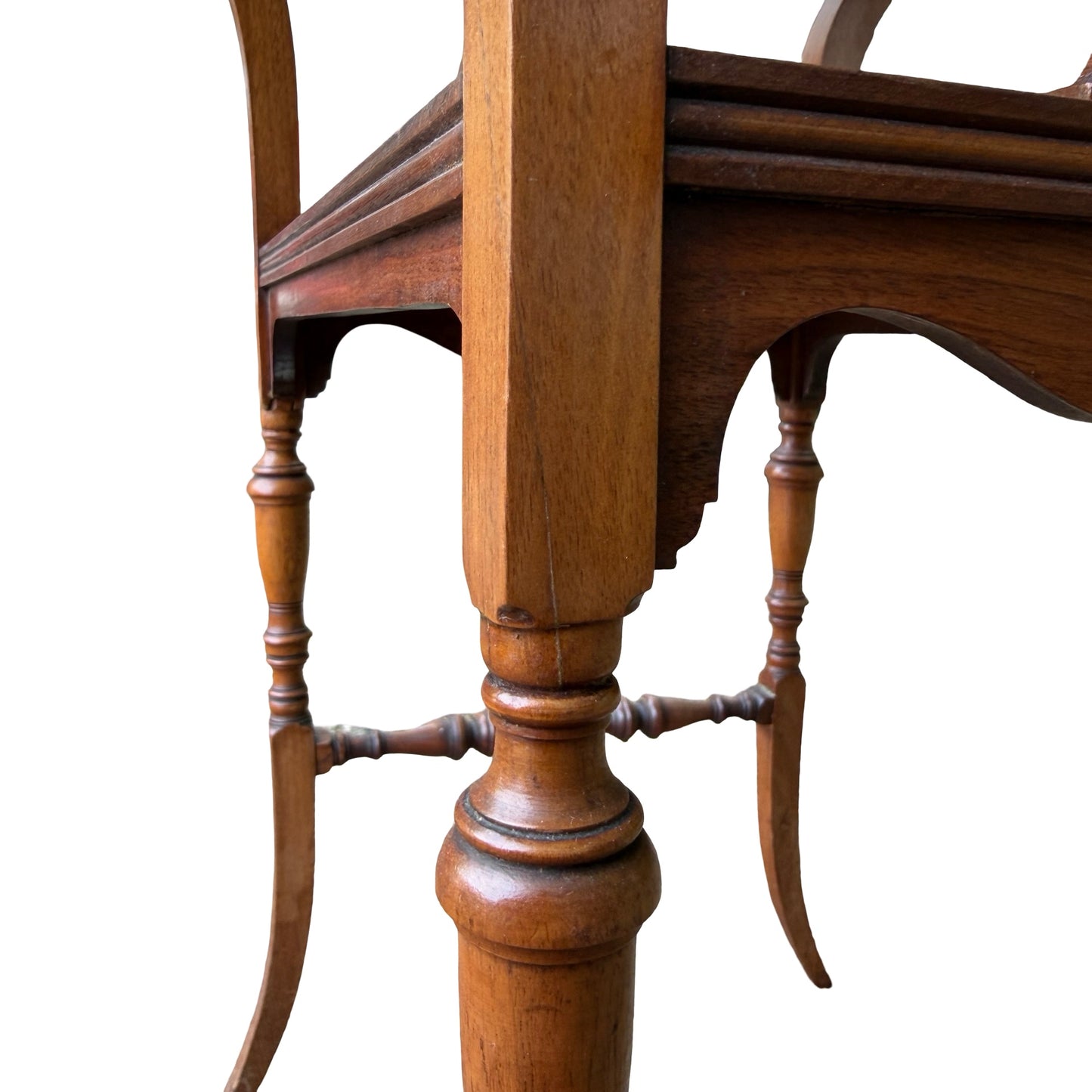 Vintage Edwardian Style Mahogany Occasional Table - Octagonal 2 Tier Side Table