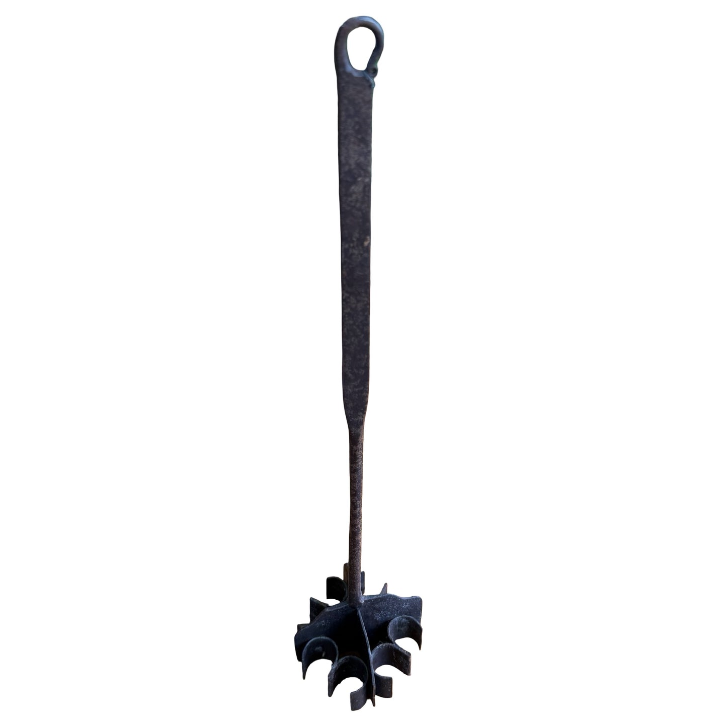 Antique Wrought Iron Butter or Pastry Stamp? - Primitive Kitchenalia 44cm