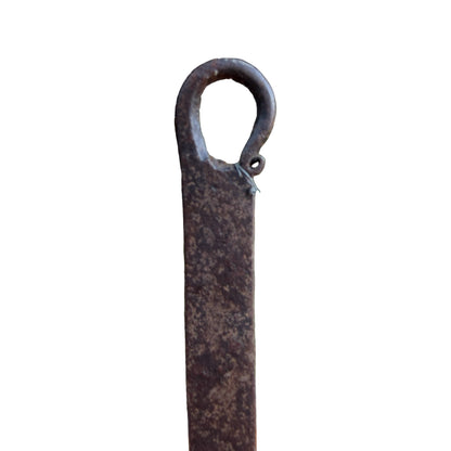 Antique Wrought Iron Butter or Pastry Stamp? - Primitive Kitchenalia 44cm