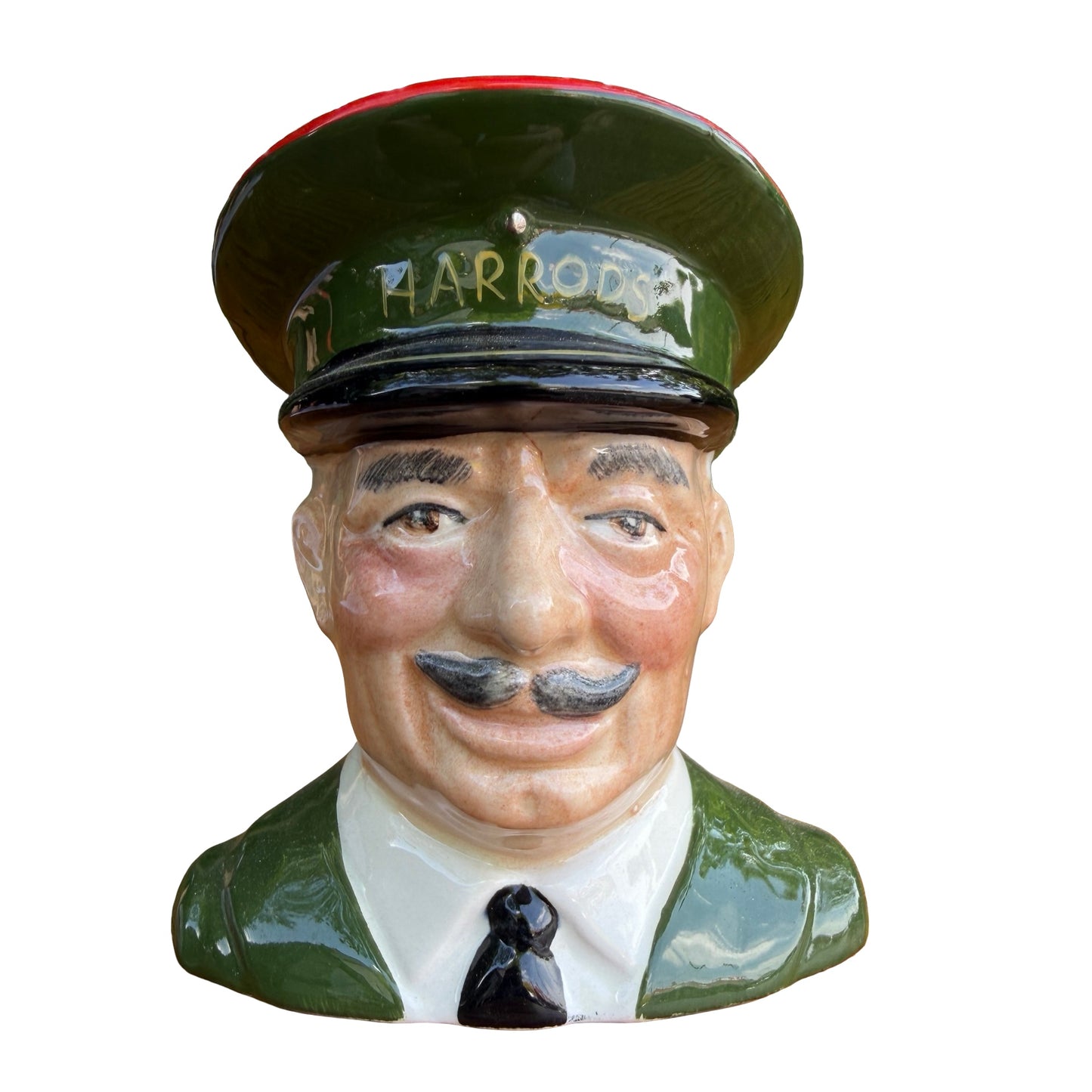 Vintage Carlton Ware Harrods Doorman Character Jug - Toby Jug 11cm