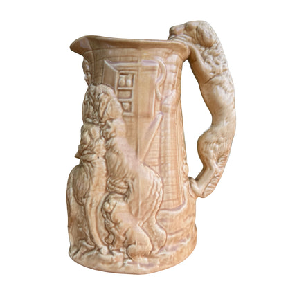 Vintage Burleigh Ware "Old Feeding Time" Jug - Samuel Alcock Reproduction