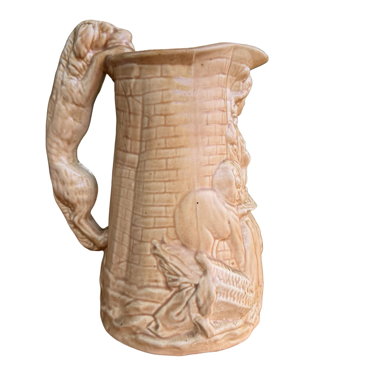 Vintage Burleigh Ware "Old Feeding Time" Jug - Samuel Alcock Reproduction