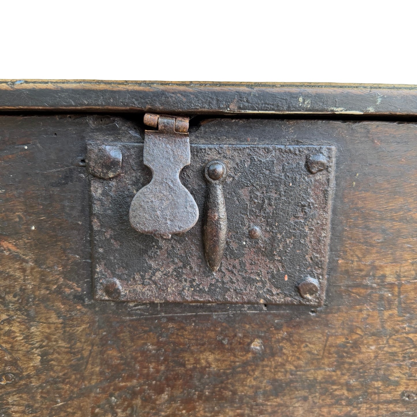 Antique 17th Century Welsh Oak Bible Box - Rare Early Vernacular Coffer
