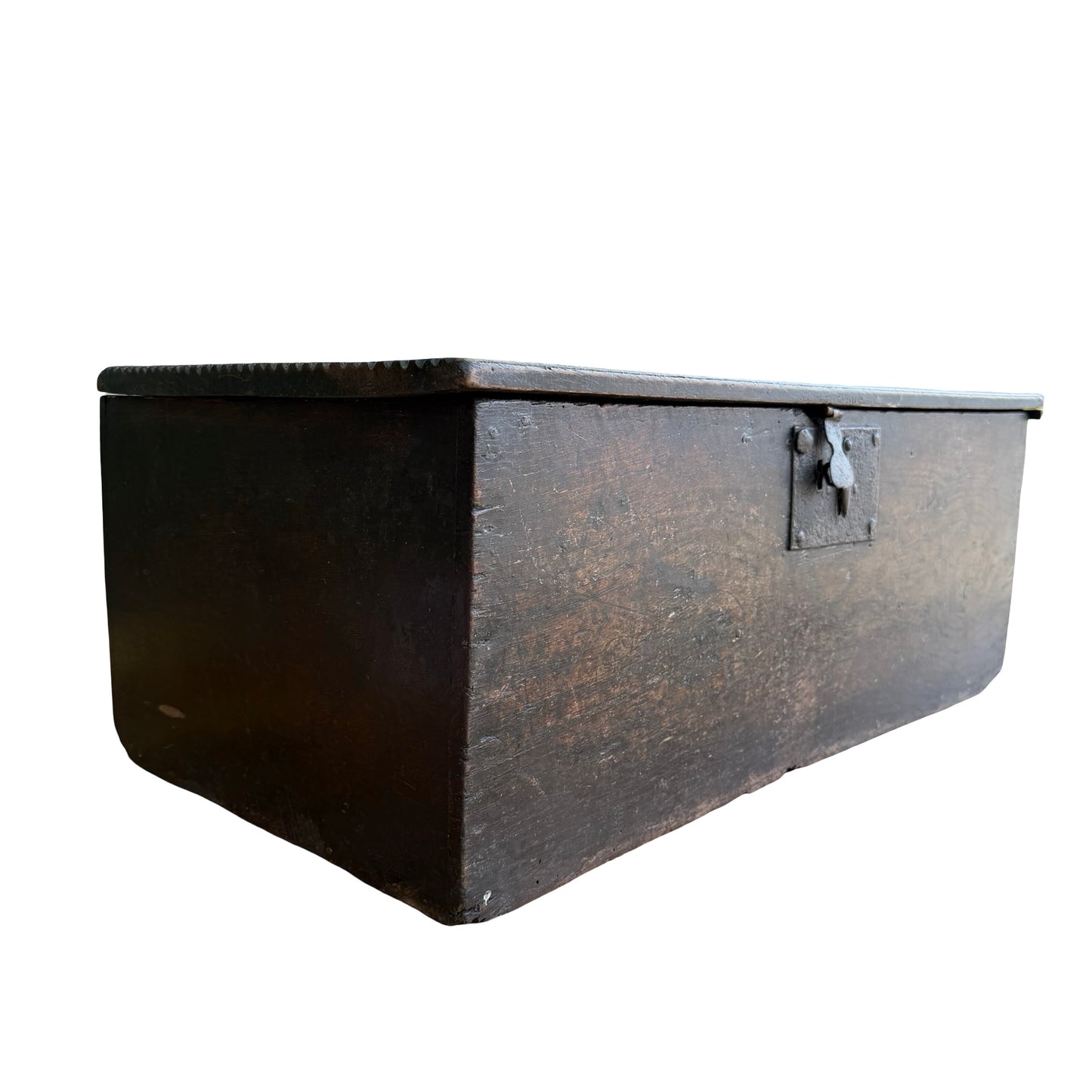 Antique 17th Century Welsh Oak Bible Box - Rare Early Vernacular Coffer