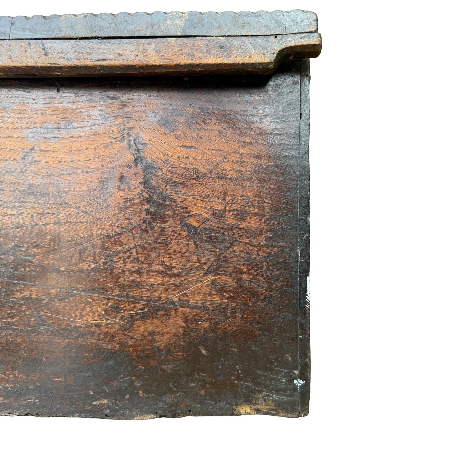 Antique 17th Century Welsh Oak Bible Box - Rare Early Vernacular Coffer