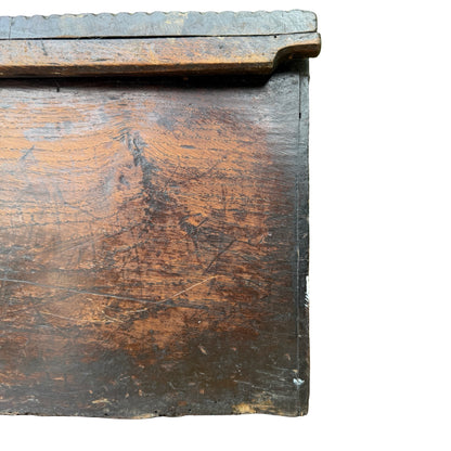 Antique 17th Century Welsh Oak Bible Box - Rare Early Vernacular Coffer