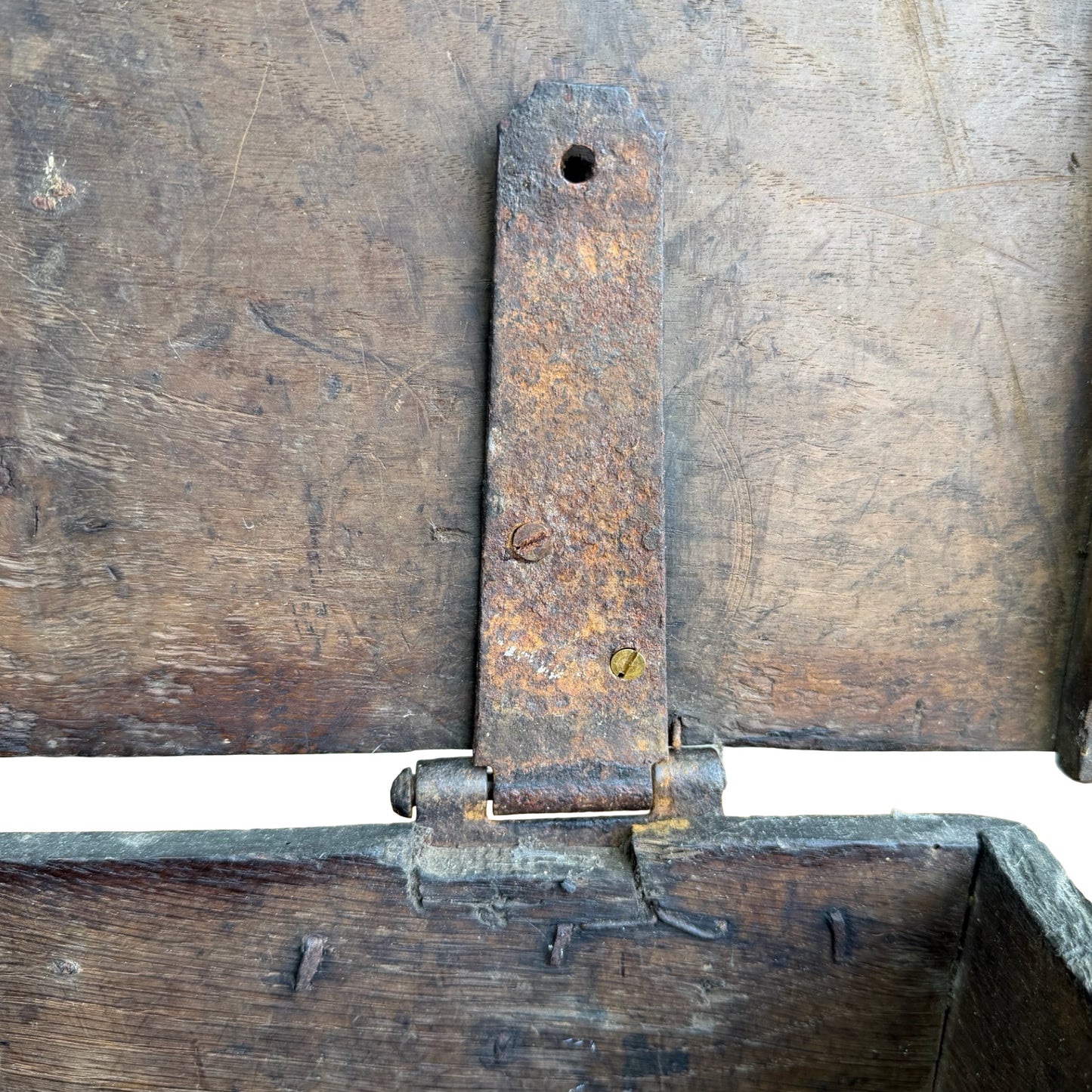 Antique 17th Century Welsh Oak Bible Box - Rare Early Vernacular Coffer