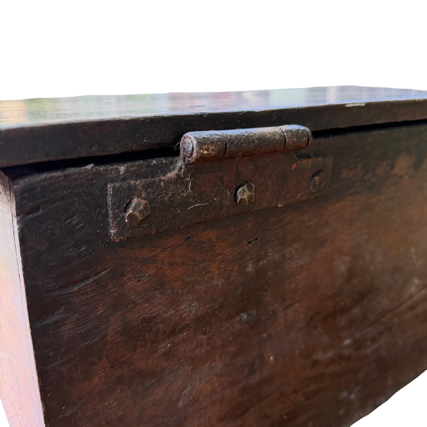 Antique 17th Century Welsh Oak Bible Box - Rare Early Vernacular Coffer