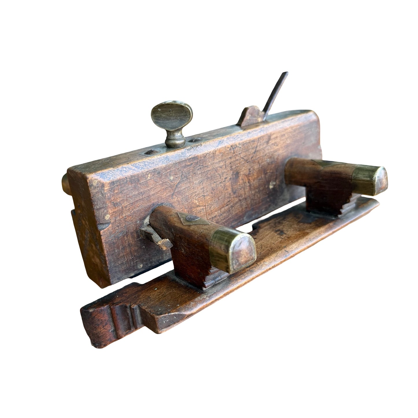 Antique A.E. Green Wooden Plough Plane - Vintage Joinery Tool 20cm