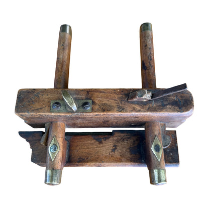 Antique A.E. Green Wooden Plough Plane - Vintage Joinery Tool 20cm