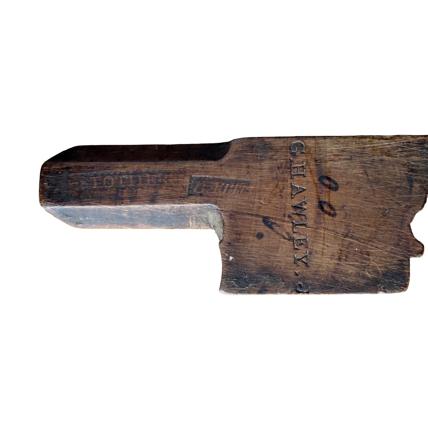 Antique G. Hawley Wooden Moulding Plane - Vintage Joinery Tool 24cm
