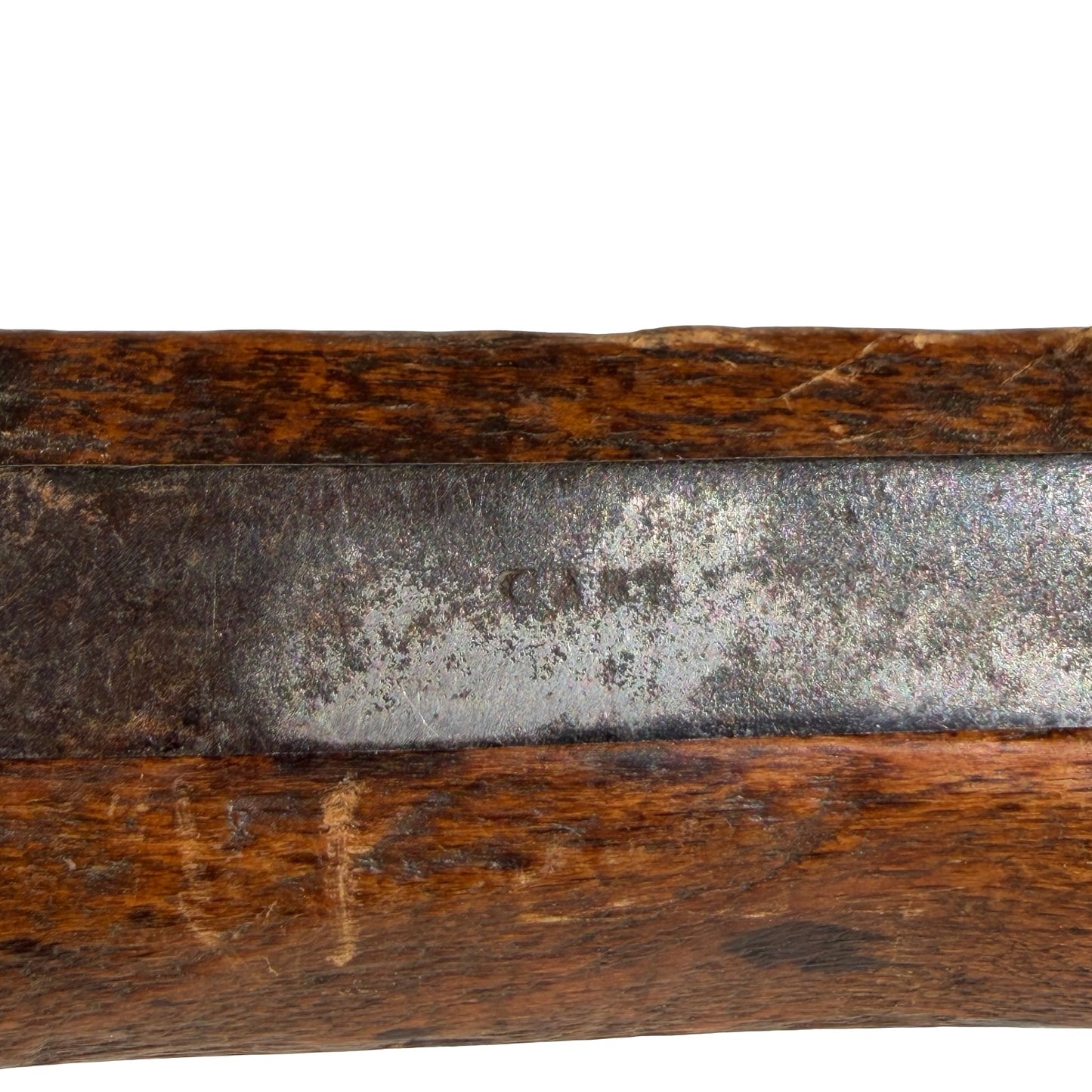 Antique Wooden Spoke Shave - Primitive Hand Carved Joinery Tool