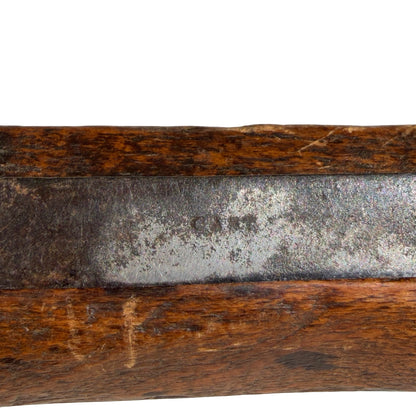 Antique Wooden Spoke Shave - Primitive Hand Carved Joinery Tool