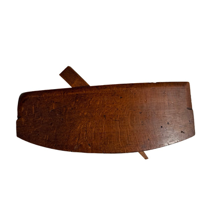 Antique Atkin & Sons Wooden Compass Plane - Rare Curved Tool (no blade)