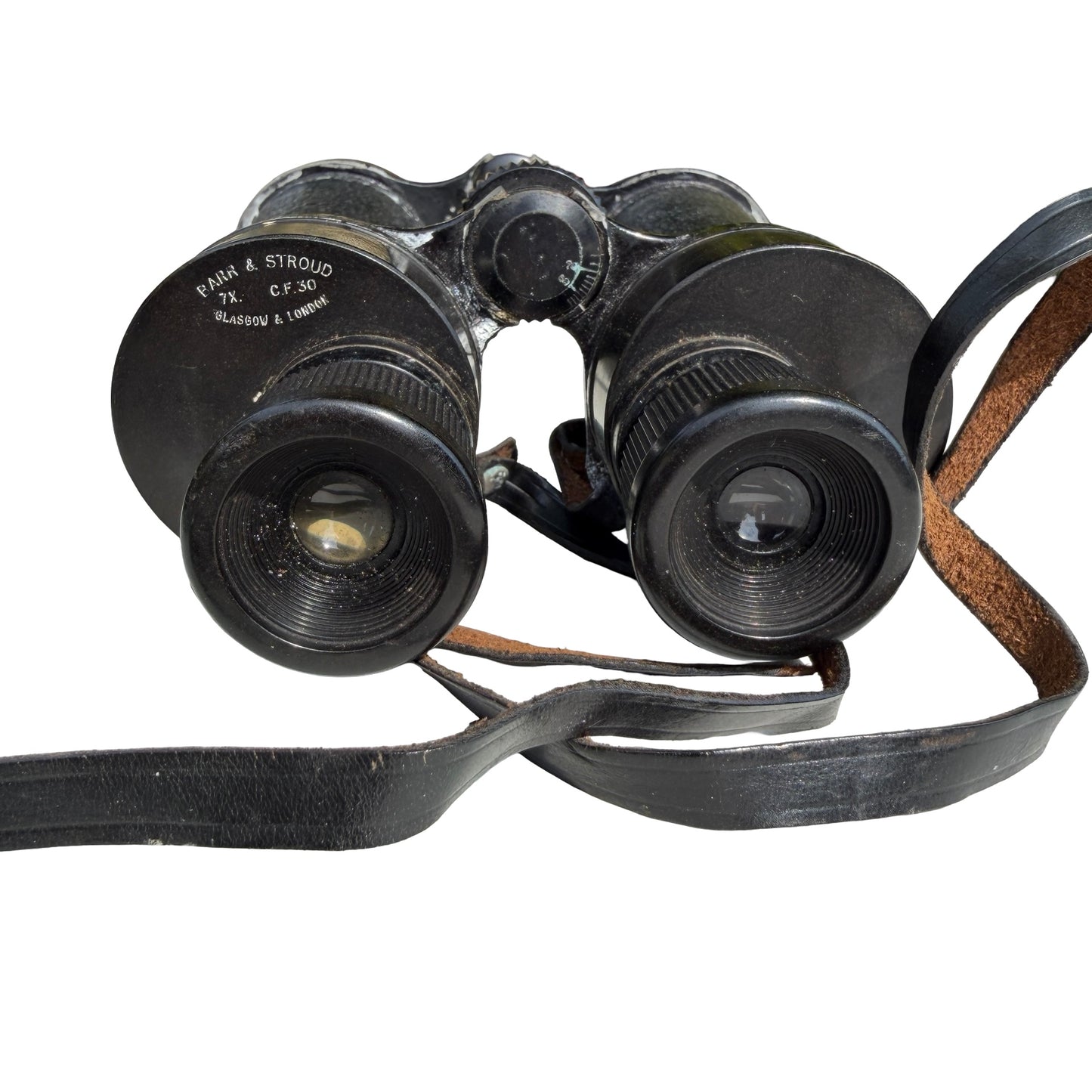 Vintage Barr & Stroud CF30 7x Naval Binoculars - 1930s Marine Optics