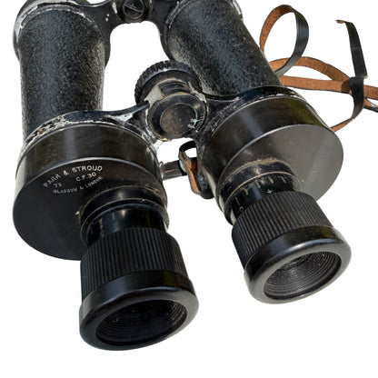 Vintage Barr & Stroud CF30 7x Naval Binoculars - 1930s Marine Optics