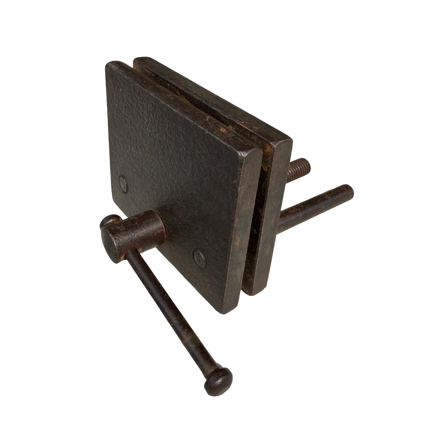 Antique Industrial Cast Iron Bench Vice - Small Precision Clamp 10cm