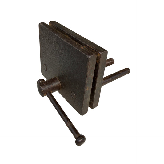 Antique Industrial Cast Iron Bench Vice - Small Precision Clamp 10cm