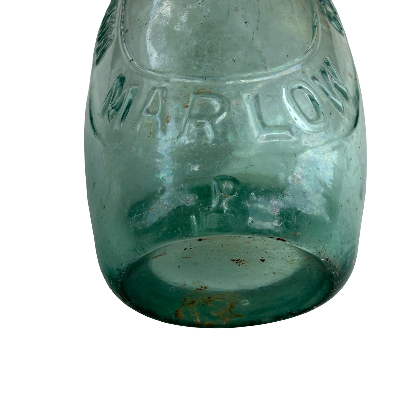 Antique Marlow Mineral Water Co. Glass Torpedo Bottle - Hamilton Shape