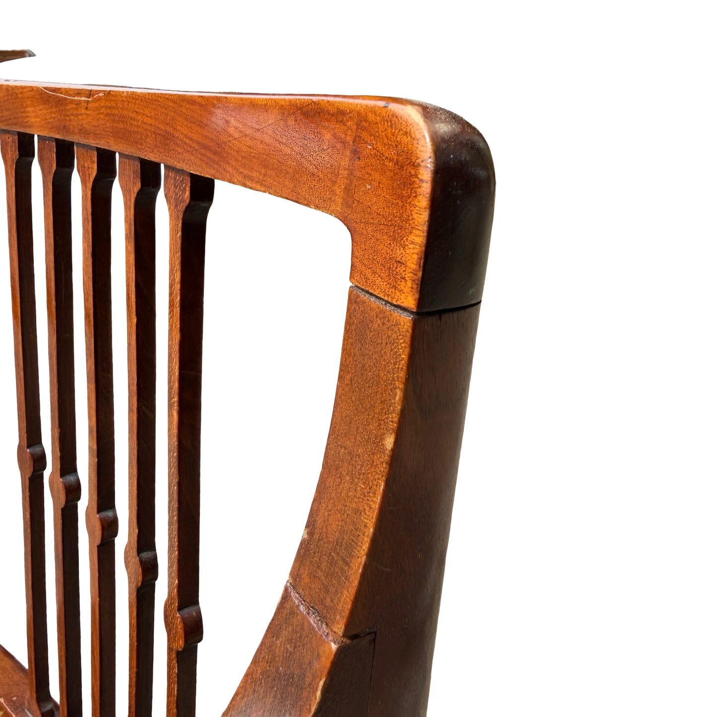 Antique Regency Style Mahogany Armchair - Slat Back Carver Chair