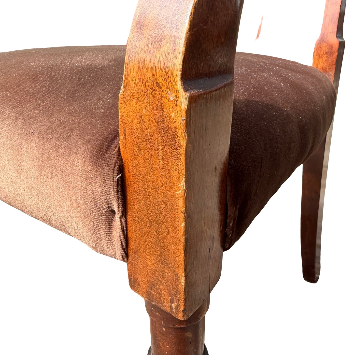 Antique Regency Style Mahogany Armchair - Slat Back Carver Chair