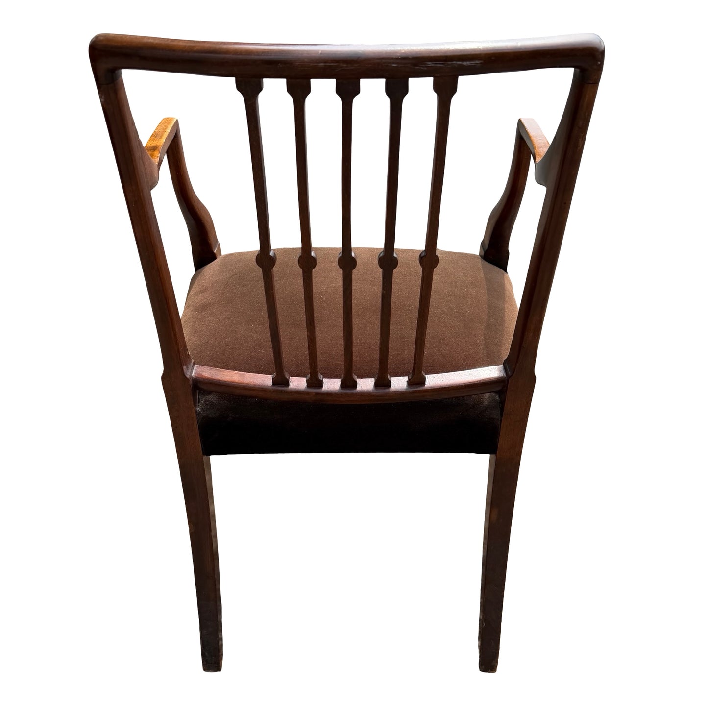 Antique Regency Style Mahogany Armchair - Slat Back Carver Chair