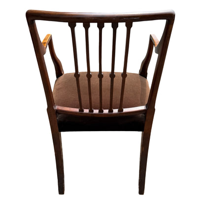 Antique Regency Style Mahogany Armchair - Slat Back Carver Chair