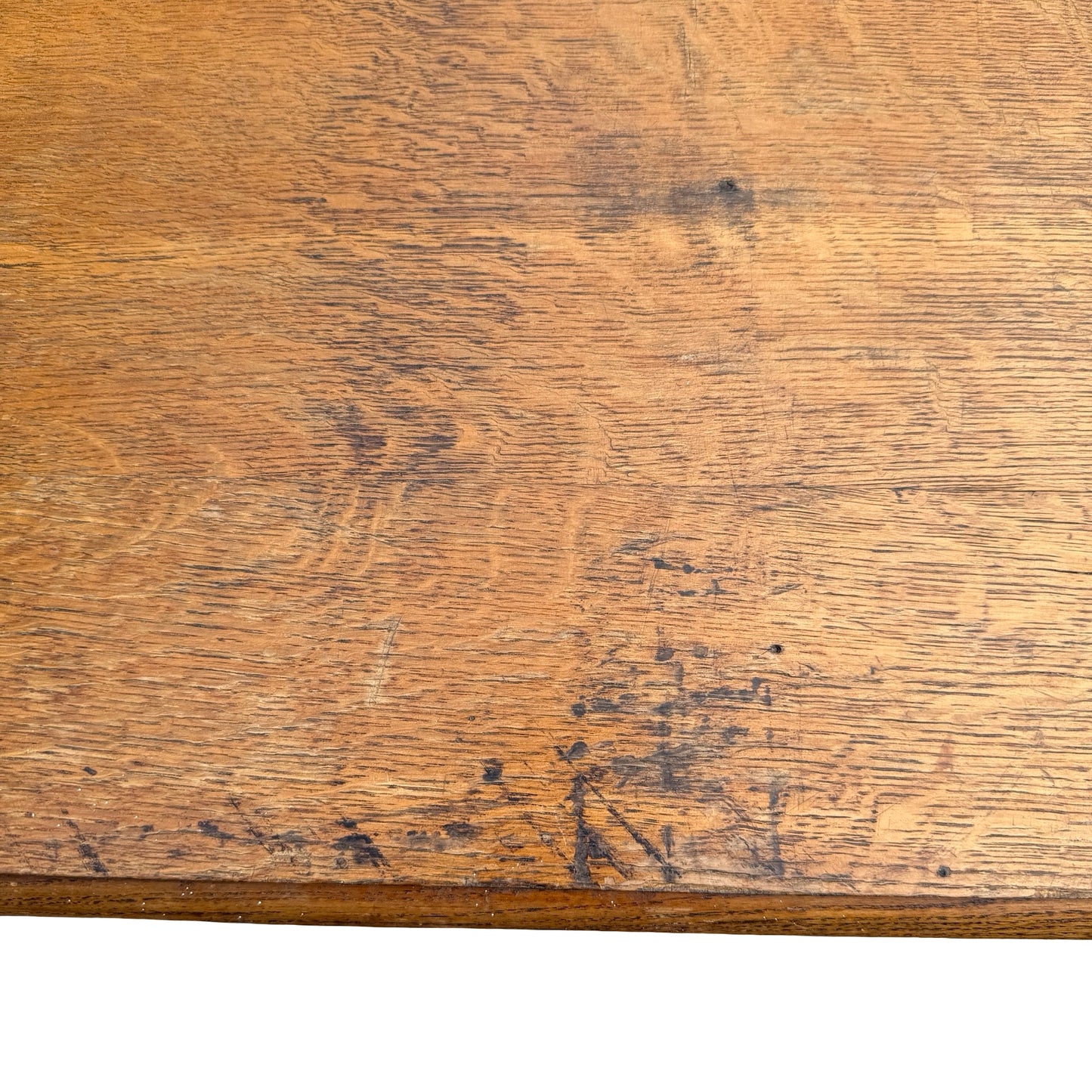 Antique Oak Veneer Three Drawer Chest - Rustic Storage Unit 86cm