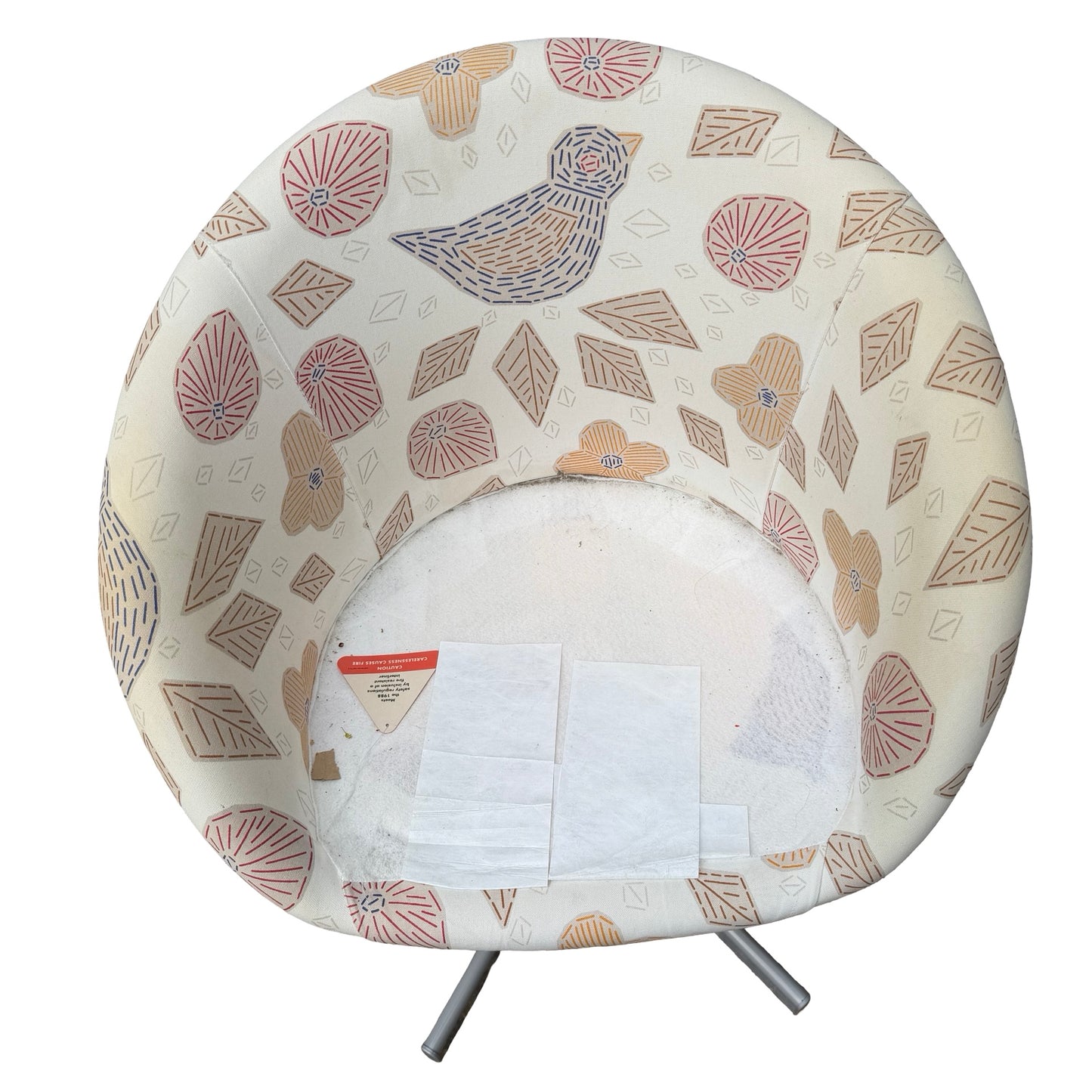 IKEA Skruvsta Swivel Tub Chair - Limited Edition Bird Print Office Chair