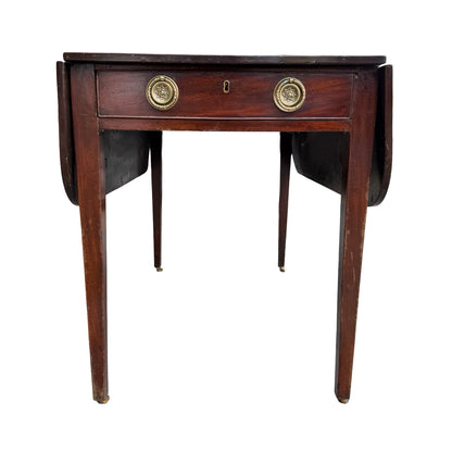 Antique George III Mahogany Georgian Pembroke Table - Long Drawer