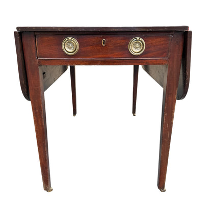 Antique George III Mahogany Georgian Pembroke Table - Long Drawer