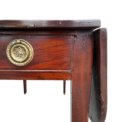 Antique George III Mahogany Georgian Pembroke Table - Long Drawer