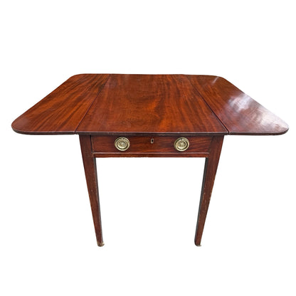 Antique George III Mahogany Georgian Pembroke Table - Long Drawer