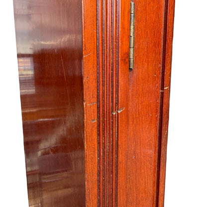 Large Edwardian Mahogany Library Bookcase - Glazed Glass Display Cabinet